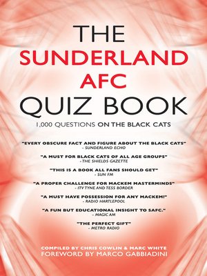 cover image of The Sunderland AFC Quiz Book